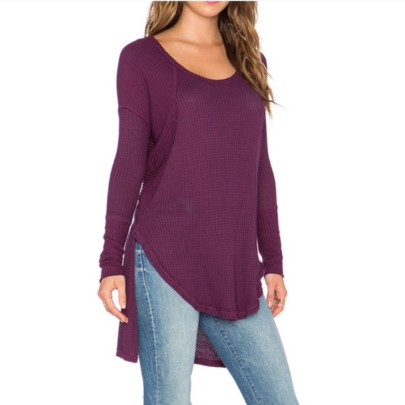 Free People Tops - ✨5 FOR $25✨  Free People Ventura Purple Thermal Tunic Top